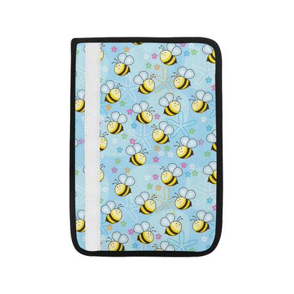 Bee Pattern Print Design BEE03 Car Seat Belt Cover