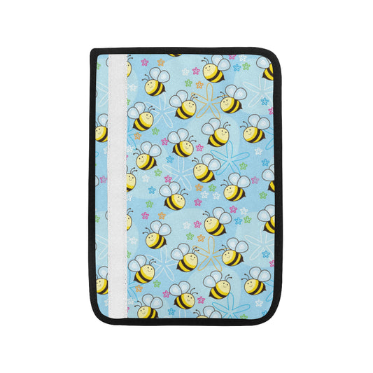 Bee Pattern Print Design BEE03 Car Seat Belt Cover