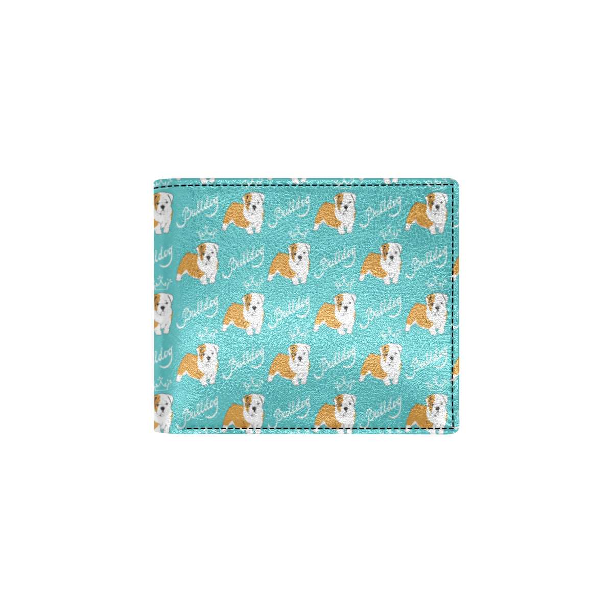Bulldogs Pattern Print Design 05 Men's ID Card Wallet