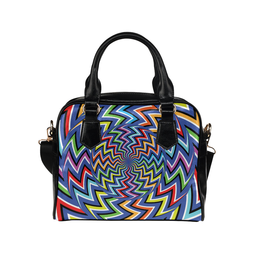 Optical illusion Pattern Print Design A02 Shoulder Handbag