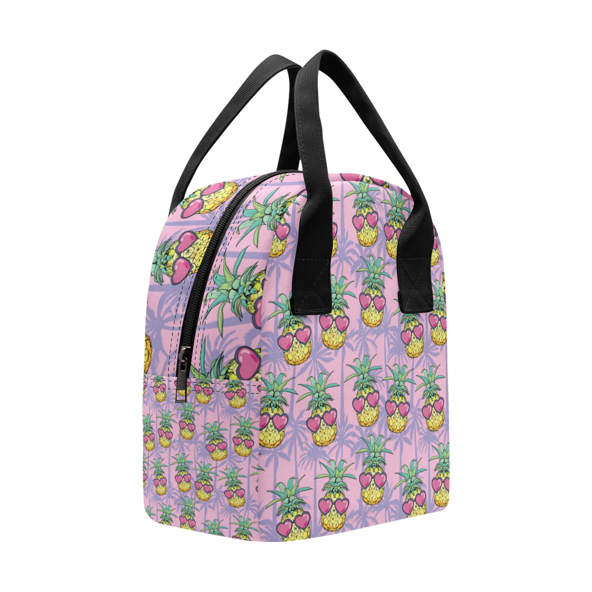 Pineapple Pattern Print Design PP06 Insulated Lunch Bag