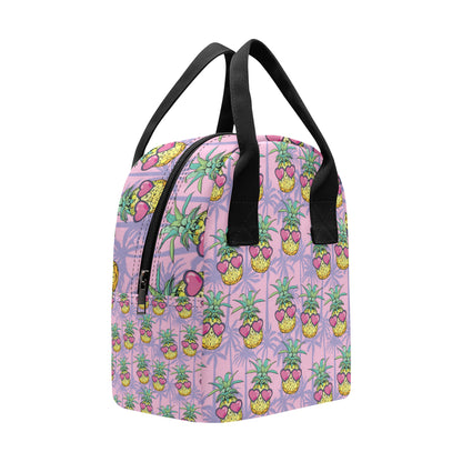 Pineapple Pattern Print Design PP06 Insulated Lunch Bag