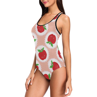 Apple Pattern Print Design AP08 Women Swimsuit