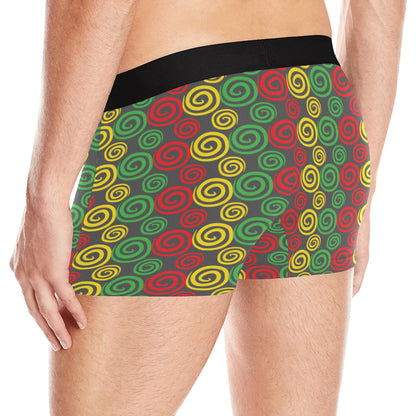 Rastafarian Pattern Print Design A05 Men's Boxer Briefs