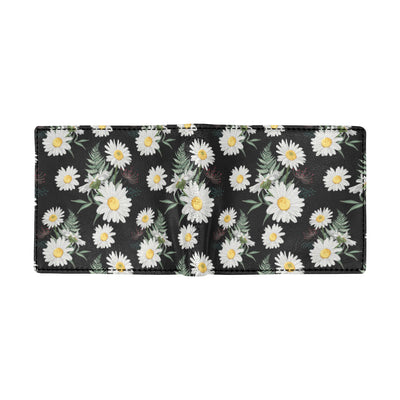 Daisy Pattern Print Design DS07 Men's ID Card Wallet