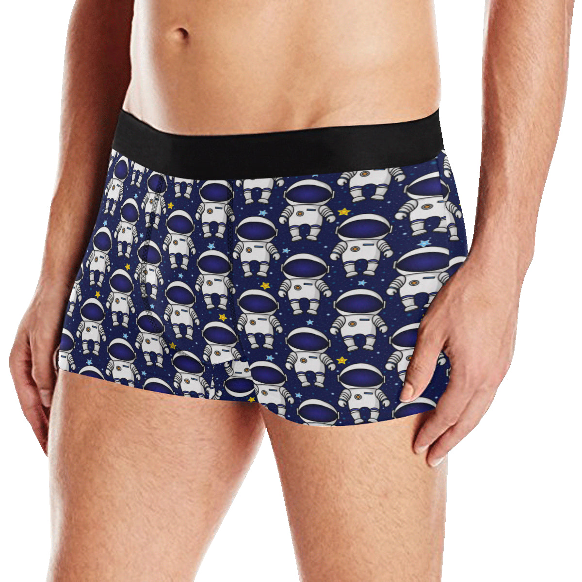 Astronaut Pattern Print Design 01 Men's Boxer Briefs