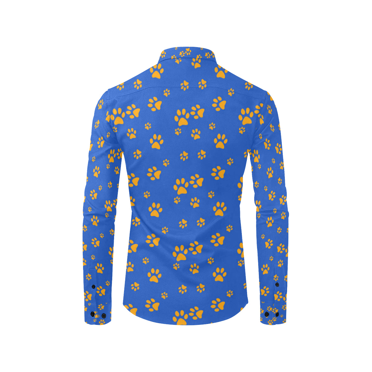 Paw Pattern Print Design A03 Men's Long Sleeve Shirt
