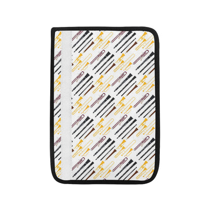 Clarinet Pattern Print Design 01 Car Seat Belt Cover