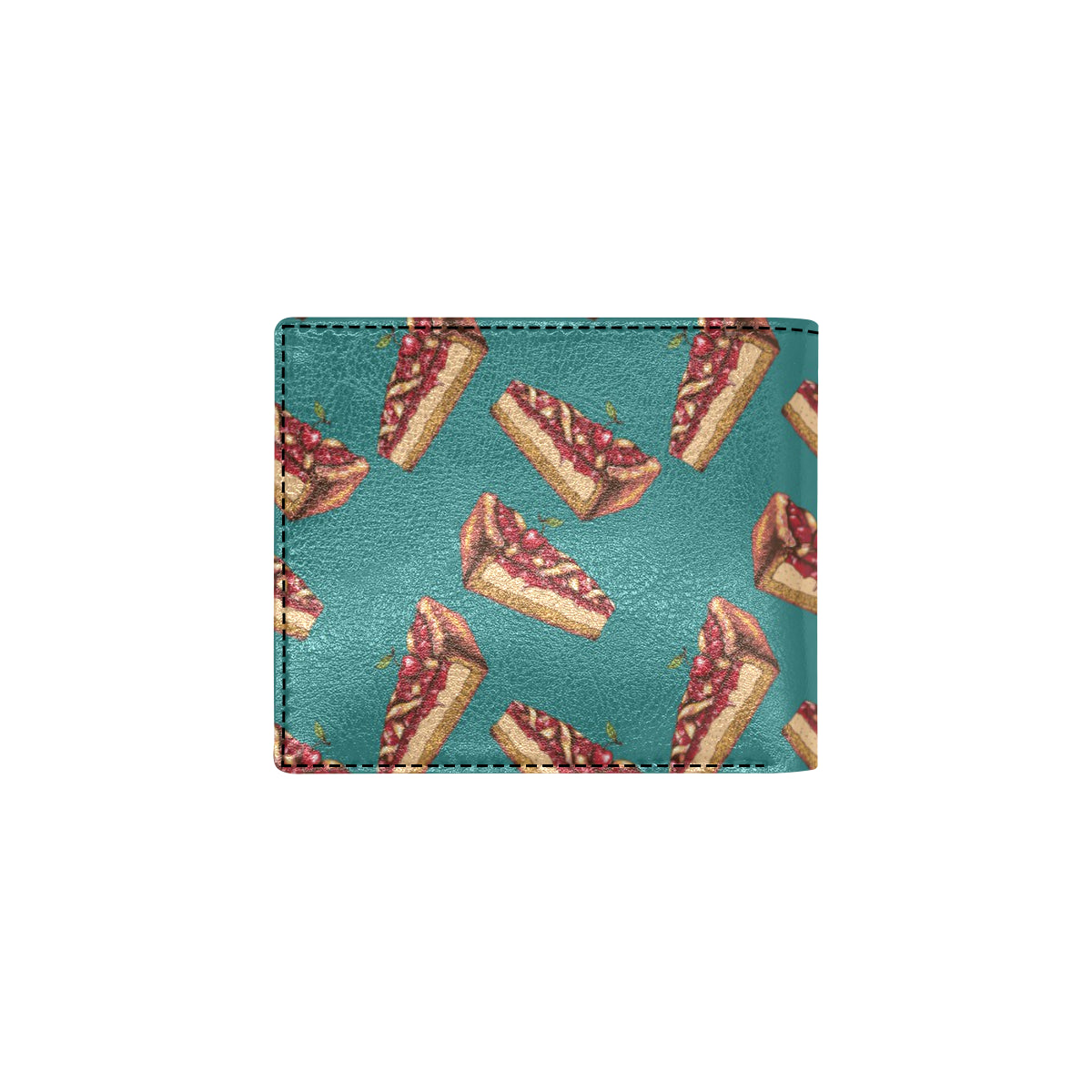 Cheesecake Cherry Pattern Print Design CK03 Men's ID Card Wallet