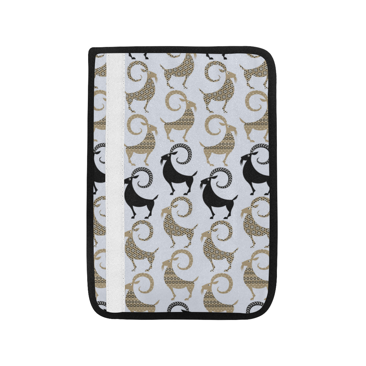 Goat Pattern Print Design 03 Car Seat Belt Cover