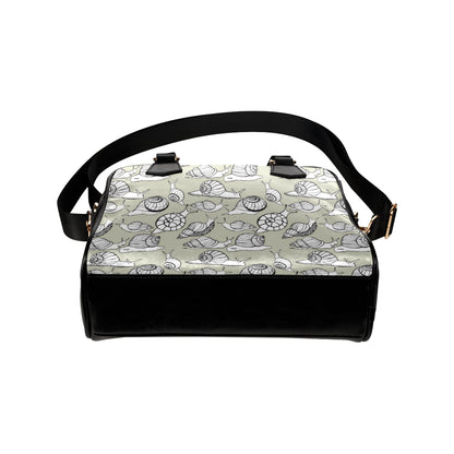 Snail Pattern Print Design 03 Shoulder Handbag