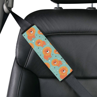 Lion Baby Pattern Print Design 03 Car Seat Belt Cover