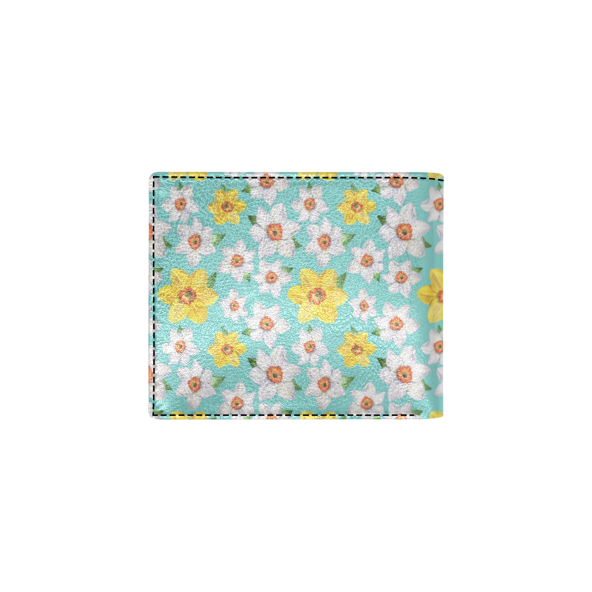 Daffodils Pattern Print Design 02 Men's ID Card Wallet