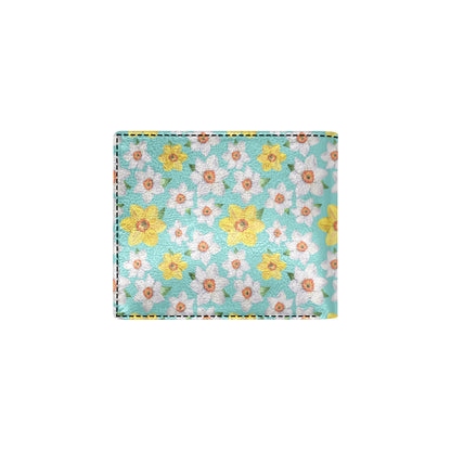 Daffodils Pattern Print Design 02 Men's ID Card Wallet