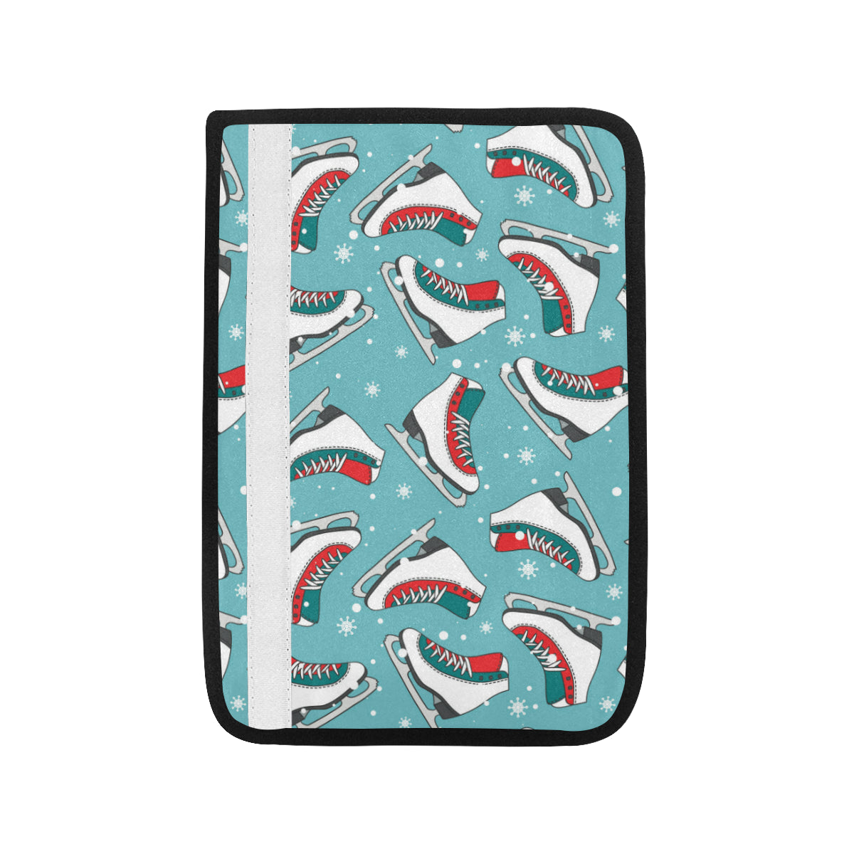 Ice Skate Pattern Print Design 03 Car Seat Belt Cover