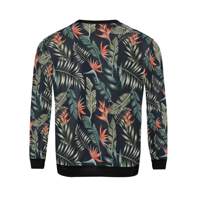 Bird Of Paradise Pattern Print Design BOP02 Men Long Sleeve Sweatshirt