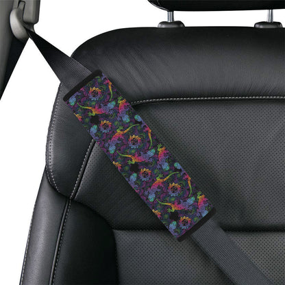 Gecko Rainbow Pattern Print Design 03 Car Seat Belt Cover