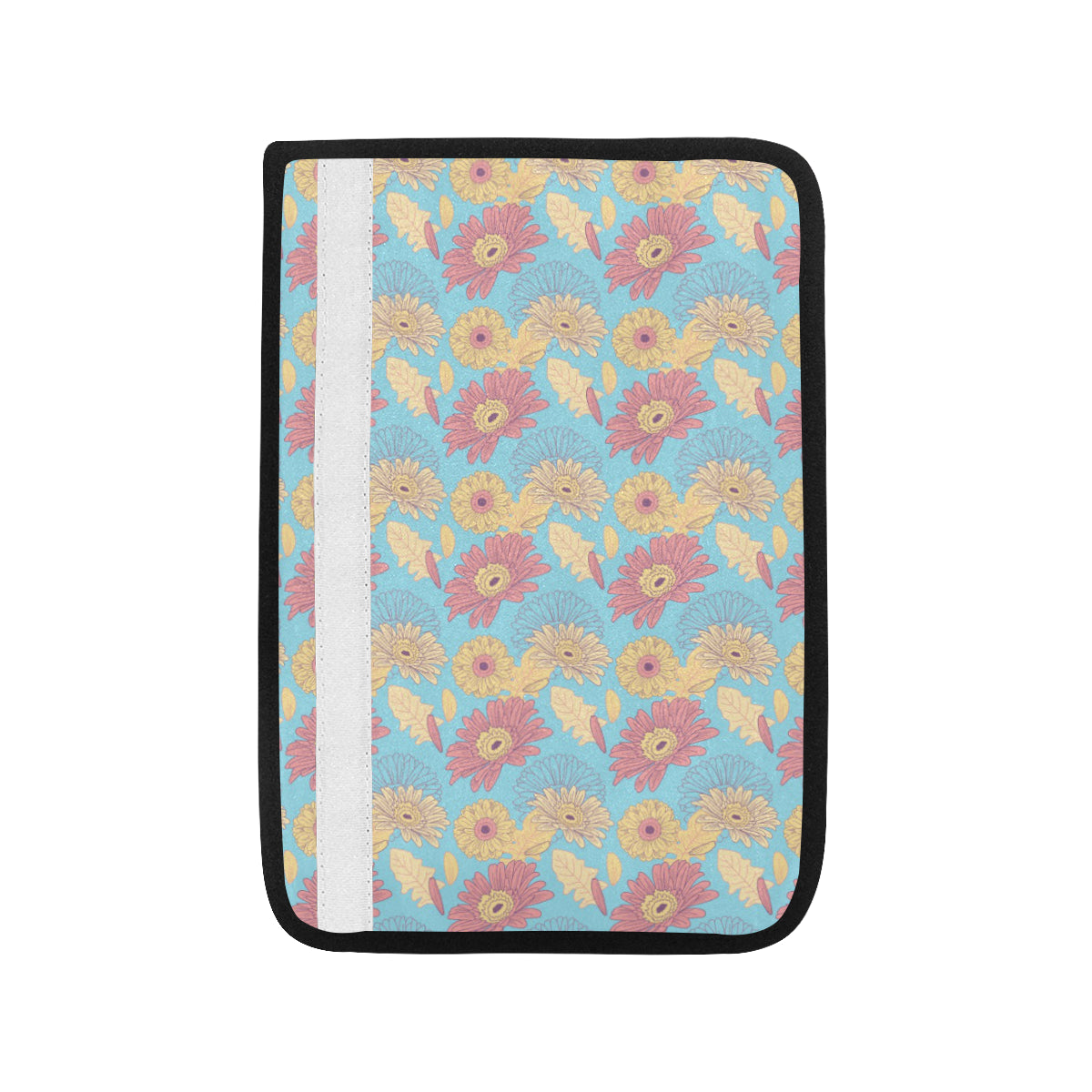 Gerberas Pattern Print Design GB04 Car Seat Belt Cover