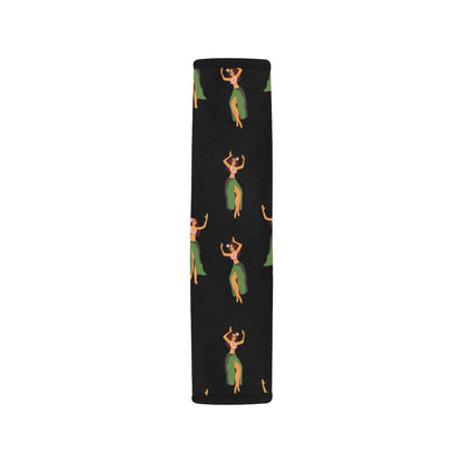 Hula Dancers Girl Pattern Print Design 01 Car Seat Belt Cover