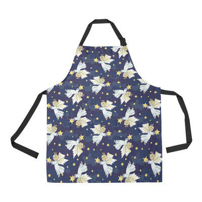 Angel Pattern Print Design 06 Apron with Pocket