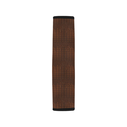 Chocolate Pattern Print Design 01 Car Seat Belt Cover