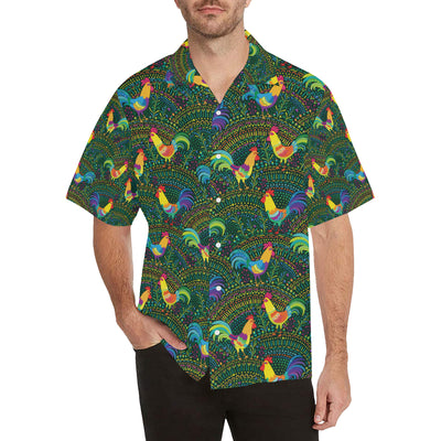 Rooster Pattern Print Design A01 Men's Hawaiian Shirt