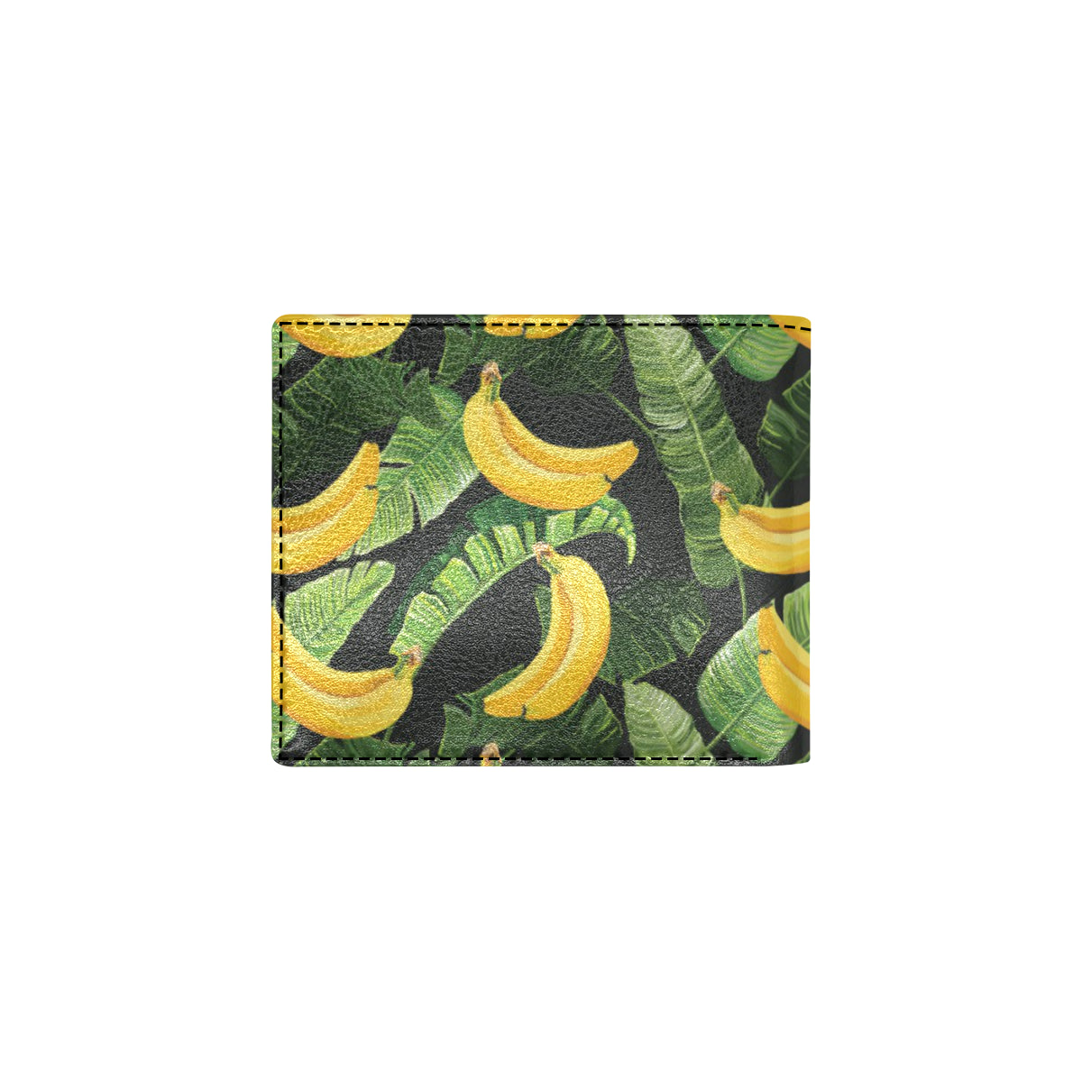 Banana Pattern Print Design BA01 Men's ID Card Wallet