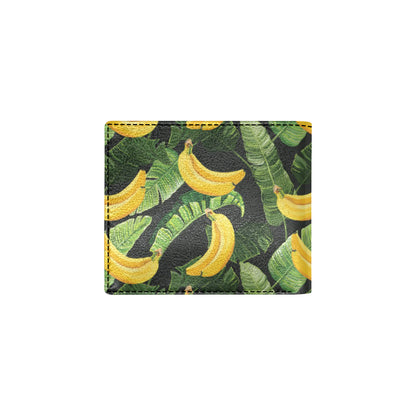 Banana Pattern Print Design BA01 Men's ID Card Wallet