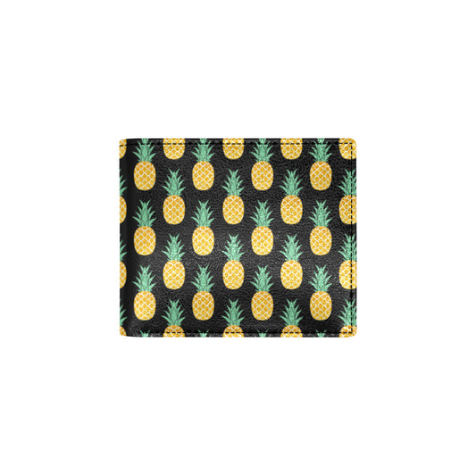 Pineapple Pattern Print Design A03 Men's ID Card Wallet