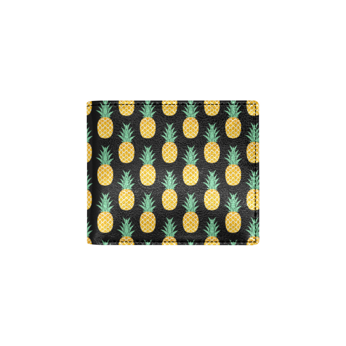 Pineapple Pattern Print Design A03 Men's ID Card Wallet