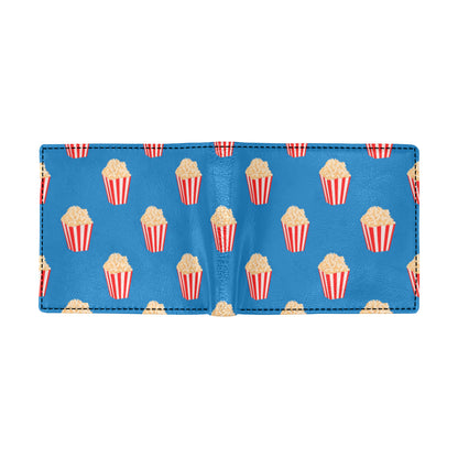 Popcorn Pattern Print Design A04 Men's ID Card Wallet