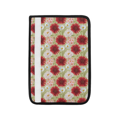 Gerberas Pattern Print Design GB07 Car Seat Belt Cover