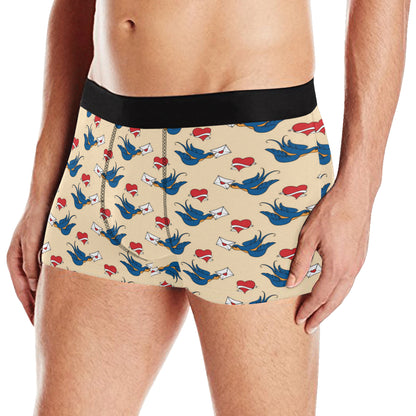 Swallow Bird Pattern Print Design 05 Men's Boxer Briefs