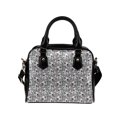 Maltese Pattern Print Design 01 Shoulder Handbag