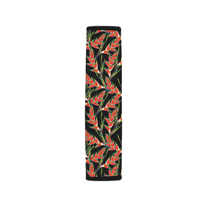Heliconia Pattern Print Design HL010 Car Seat Belt Cover