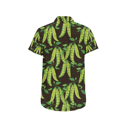 Peas Pattern Print Design A03 Men's Short Sleeve Button Up Shirt