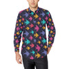 Angelfish Colorful Pattern Print Design 03 Men's Long Sleeve Shirt