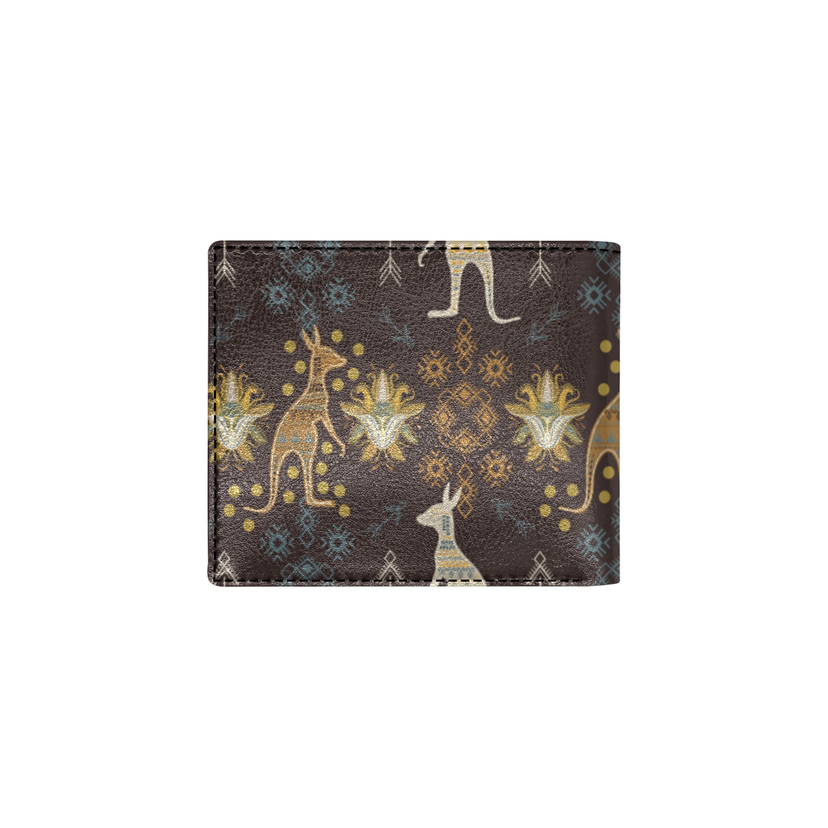Kangaroos Pattern Print Design 03 Men's ID Card Wallet