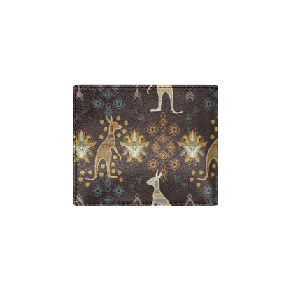 Kangaroos Pattern Print Design 03 Men's ID Card Wallet