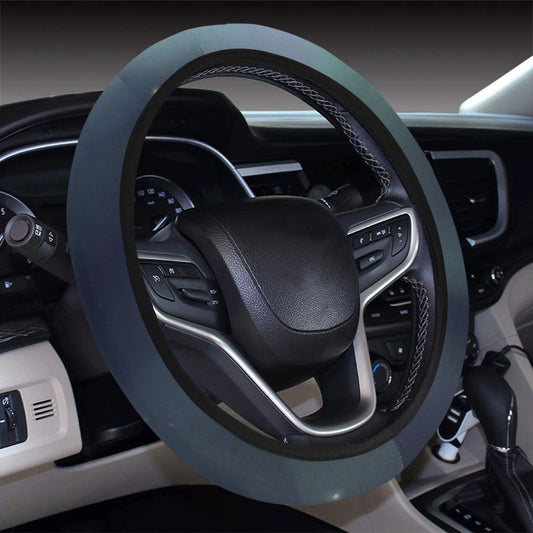 Aurora Borealis Pattern Print Design 01 Steering Wheel Cover with Elastic Edge