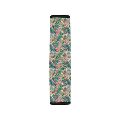 Buddha Pattern Print Design 08 Car Seat Belt Cover