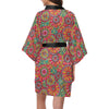 Boho Pattern Print Design 01 Women's Short Kimono