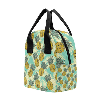 Pineapple Pattern Print Design PP03 Insulated Lunch Bag