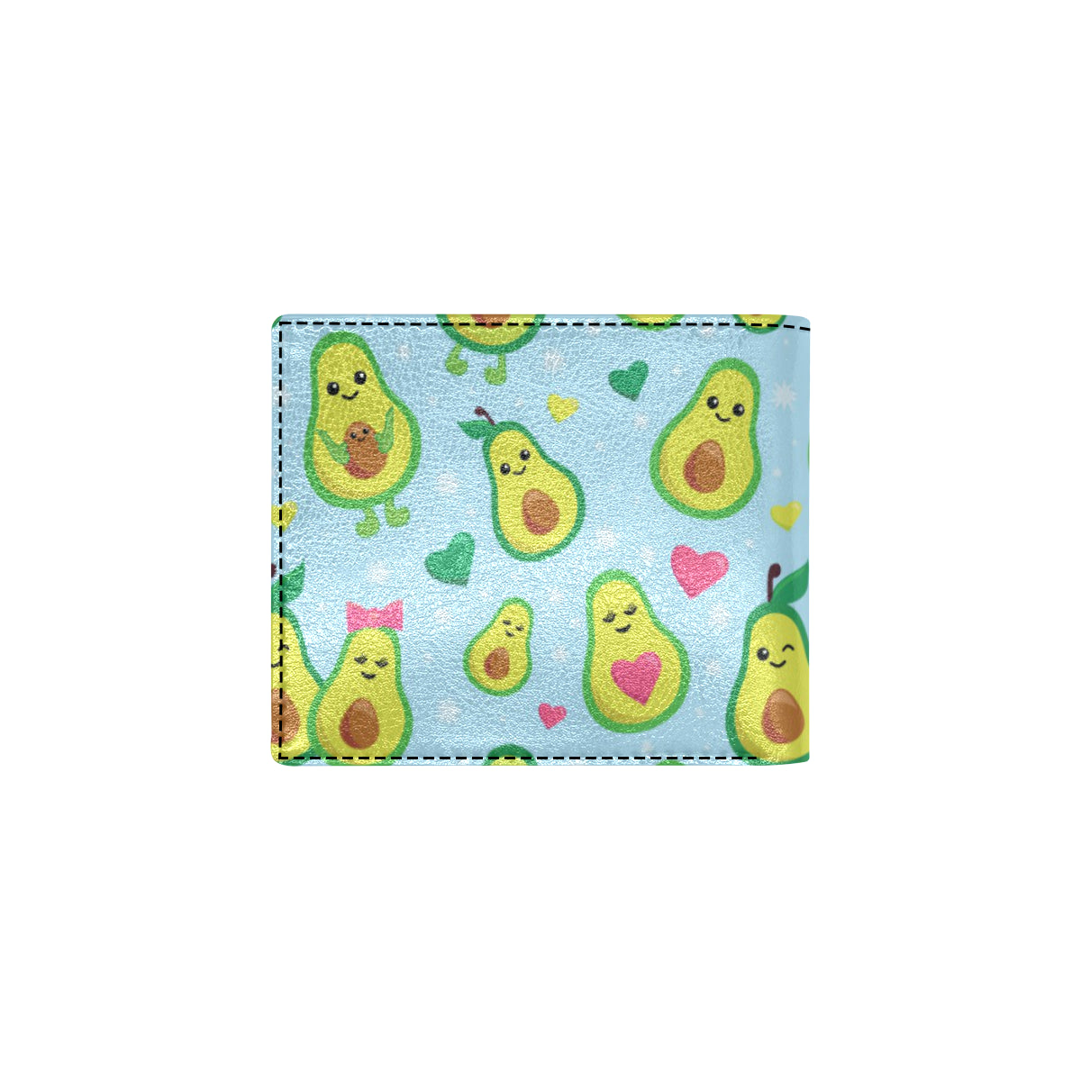 Avocado Pattern Print Design AC09 Men's ID Card Wallet