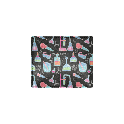 Chemical Pattern Print Design 06 Men's ID Card Wallet