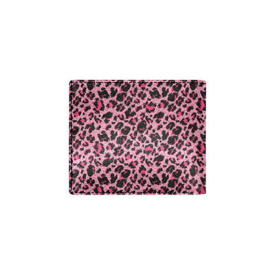 Cheetah Pink Pattern Print Design 01 Men's ID Card Wallet