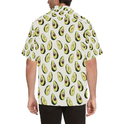 Avocado Pattern Print Design 01 Men's Hawaiian Shirt
