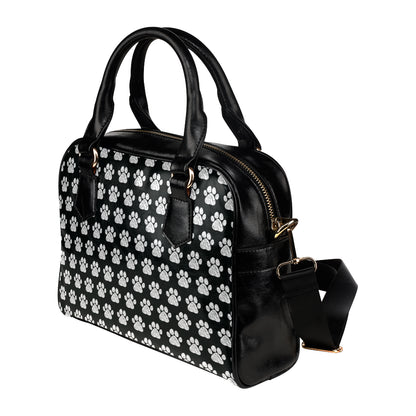 Paw Pattern Print Design A02 Shoulder Handbag