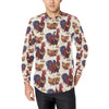 Rooster Pattern Print Design A03 Men's Long Sleeve Shirt