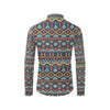 Aztec Style Print Pattern Men's Long Sleeve Shirt